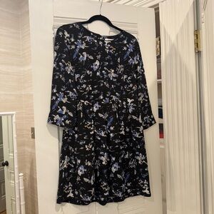 SUNCOO Floral Black Dress